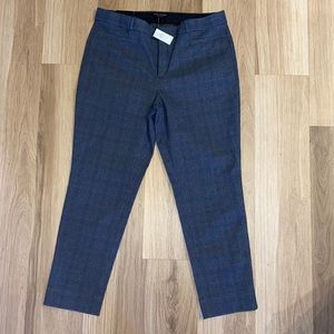 NWT Banana Republic Plaid Sloan Curvy Fit Pants